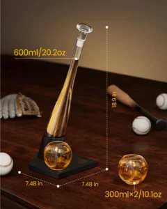 球棒威士忌醒酒器套裝：圖片 2