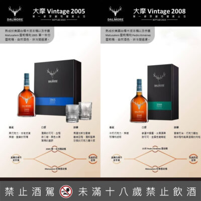 大摩典藏珍稀年代Vintage 2005、2008